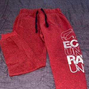 Red ecknō unltd sweatpants